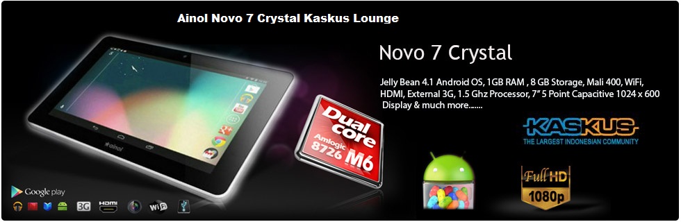 &#91;Official Lounge&#93; Ainol Crystal Android 4.1 Jelly Bean