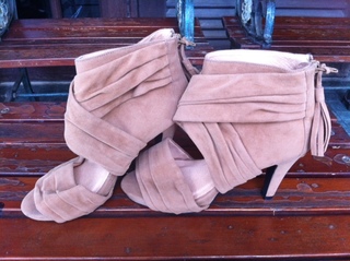 Preloved Nude Pumps & Ethnic semi-boot Heels