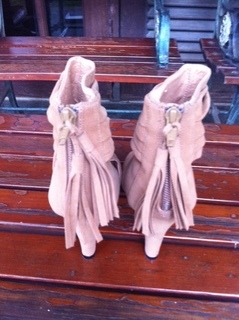 Preloved Nude Pumps & Ethnic semi-boot Heels