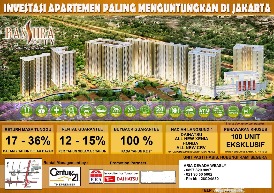 Best Investment Apartement Basura City - Jakarta