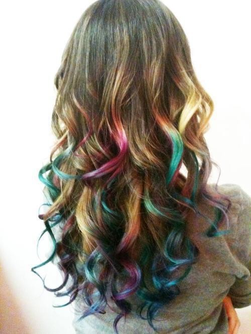 Hair chalk murah meriah, rambut warna warni tanpa rusak dan tidak permanen