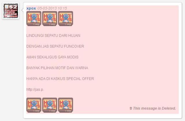 PM &amp; Visitor Message yang tidak diharapkan