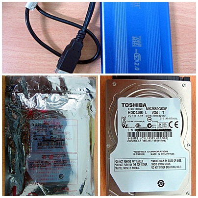 NEW Hardisk Internal Laptop Toshiba 250GB