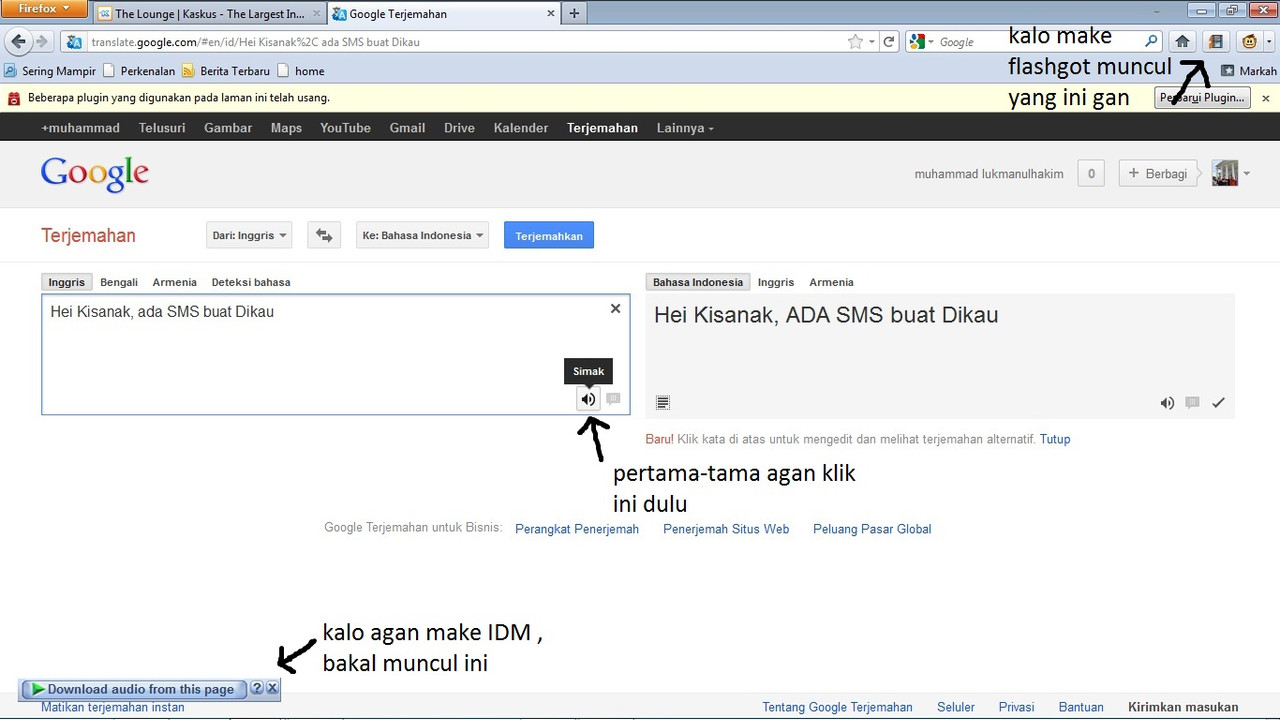 Membuat Ringtone Menggunakan Google Translate