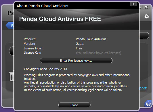 New! Panda Cloud Antivirus 2.1.1