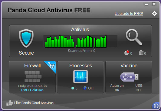 New! Panda Cloud Antivirus 2.1.1