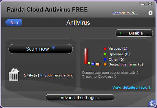 New! Panda Cloud Antivirus 2.1.1