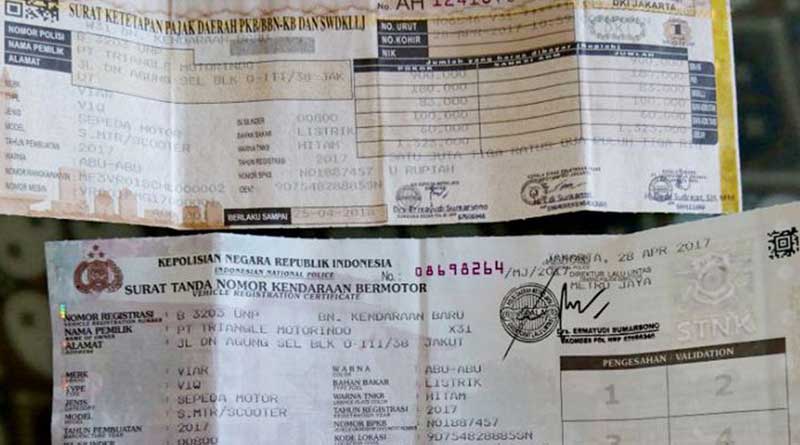 Kenali Beda STNK Kendaraan Listrik dengan Bahan Bakar, Cek!