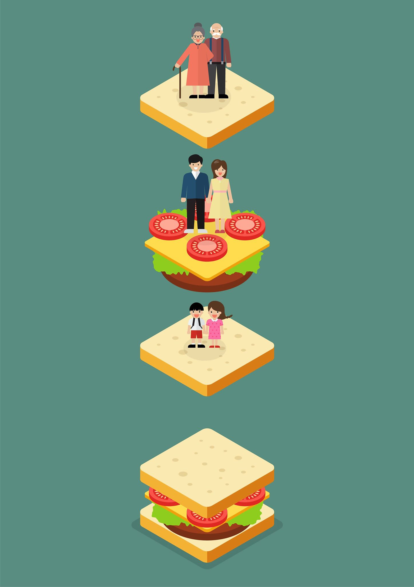 Penyebab dan Cara Menangani Generasi Sandwich di Indonesia