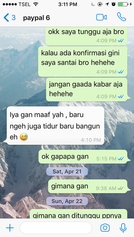 Surat Terbuka Dyan Van Hendyta - Paypal $550