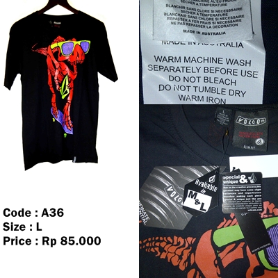 KAOS VOLCOM,RIPCURL,QUIKSILVER,DC,MACBETH,RABEL8 MUMER COCOK BUAT KULIAH MASUK DULU