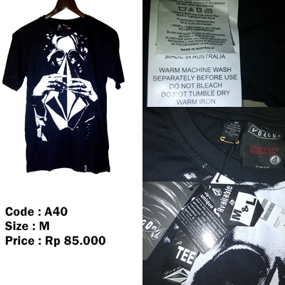 KAOS VOLCOM,RIPCURL,QUIKSILVER,DC,MACBETH,RABEL8 MUMER COCOK BUAT KULIAH MASUK DULU