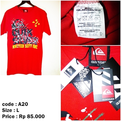 KAOS VOLCOM,RIPCURL,QUIKSILVER,DC,MACBETH,RABEL8 MUMER COCOK BUAT KULIAH MASUK DULU