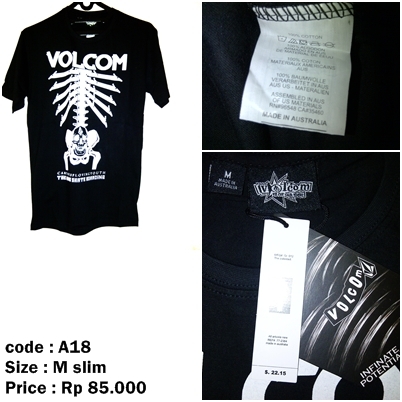 KAOS VOLCOM,RIPCURL,QUIKSILVER,DC,MACBETH,RABEL8 MUMER COCOK BUAT KULIAH MASUK DULU
