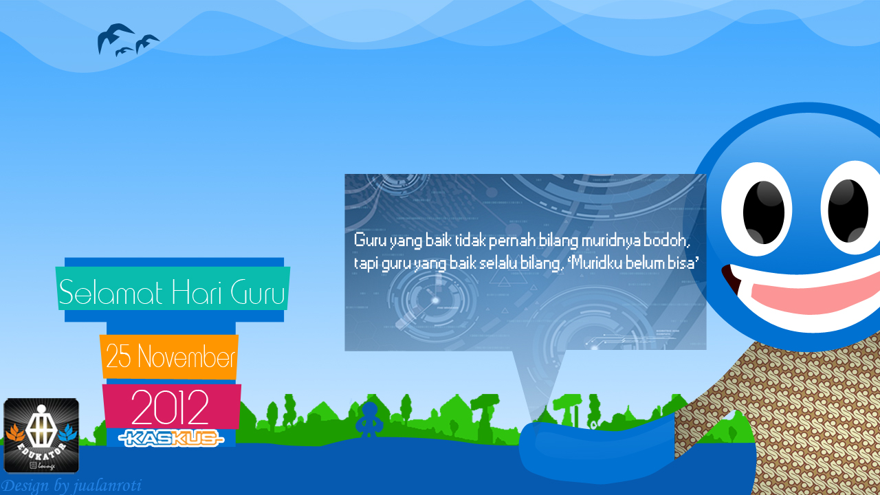 &#91;Hari Guru Nasional&#93; Pemenang Lomba Design Wallpaper: &quot;1MB of Love for My Teacher&quot;