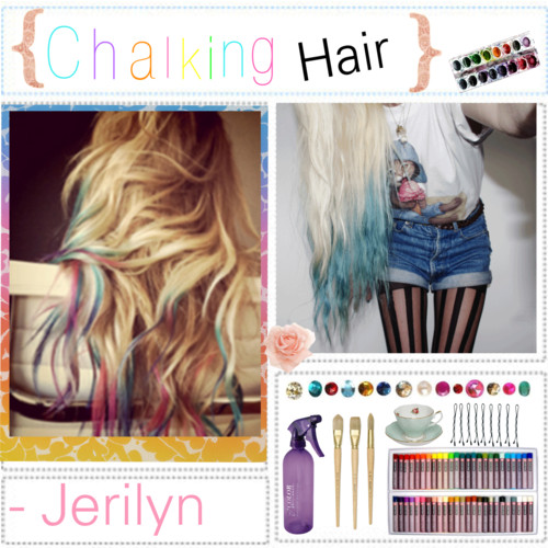 Hair chalk murah meriah, rambut warna warni tanpa rusak dan tidak permanen