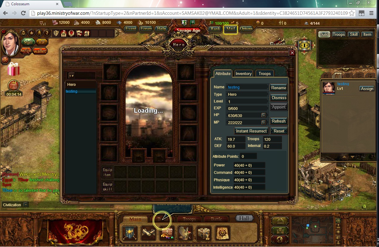 Ministry of War - WebGame Perang 4 negara