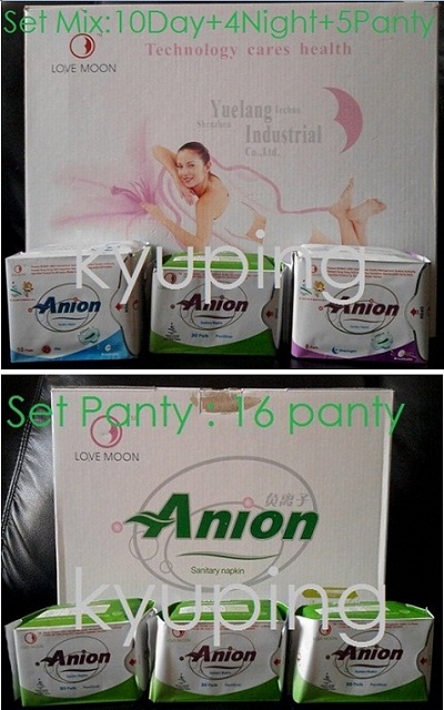 MURAH Pembalut dan Panty Winalite Anion Love Moon 700ribu/set Expired 2015