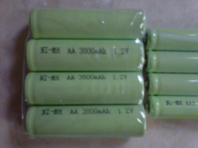 Baterai Rechargeable Ni-Mh AA 3800mAh & AAA 2800mAh, start from Rp 7.000/pcs, OEM