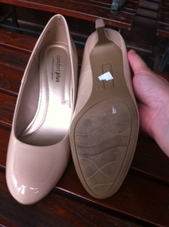 Preloved Nude Pumps & Ethnic semi-boot Heels
