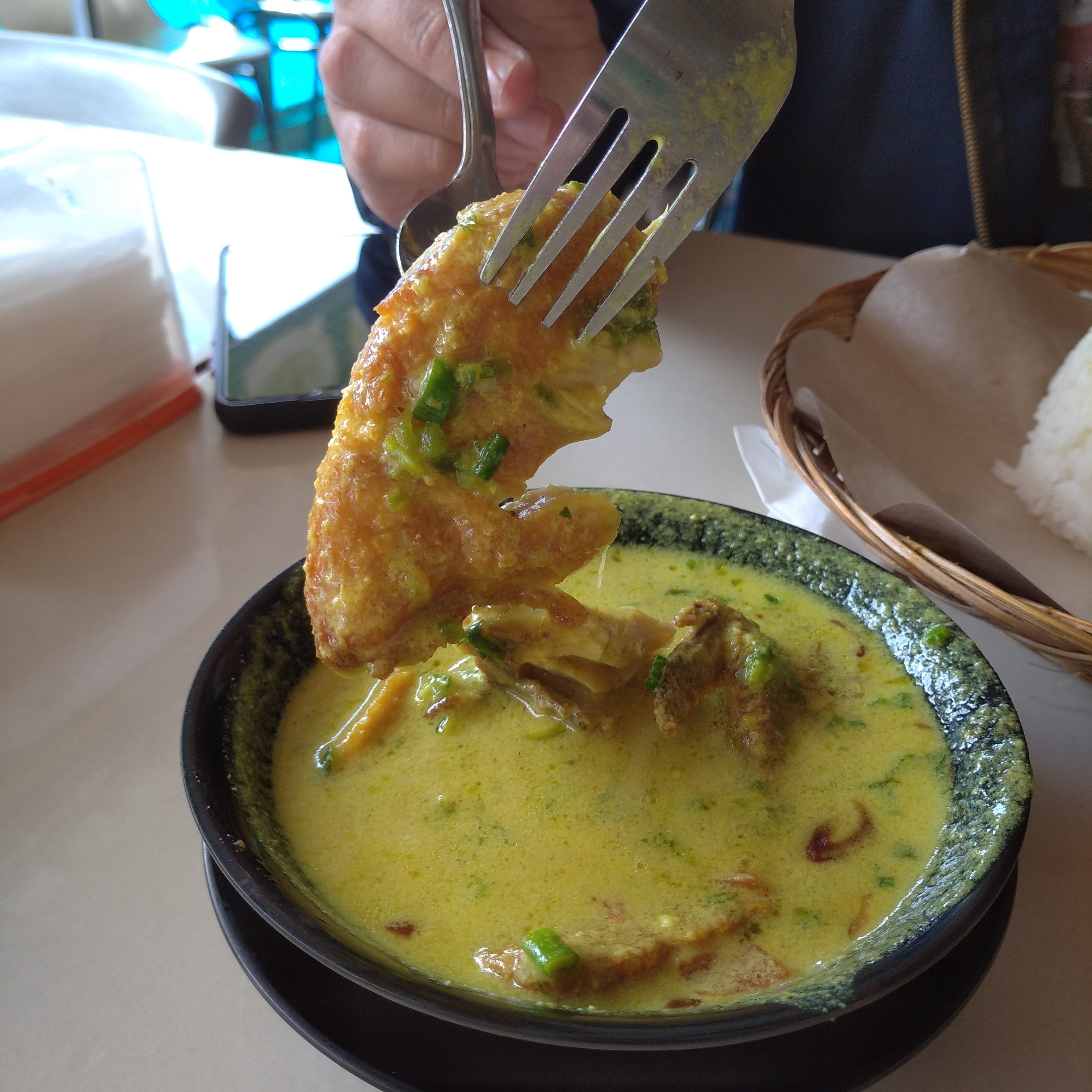 Sedapnya ayam gosan mitra cabai hijau!