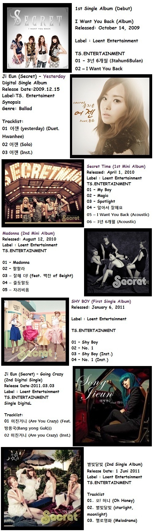 &#91;K-POP&#93; Secret (시크릿) Indonesia Secret Time