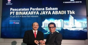 Binakarya Jaya Abadi Resmi Melantai di Bursa