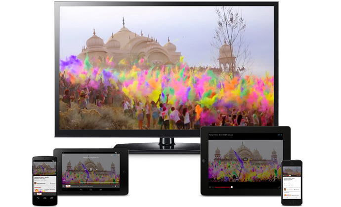 Google Chromecast - HDMI Streaming, Nonton di TV HD, Atur dari HP/Tablet
