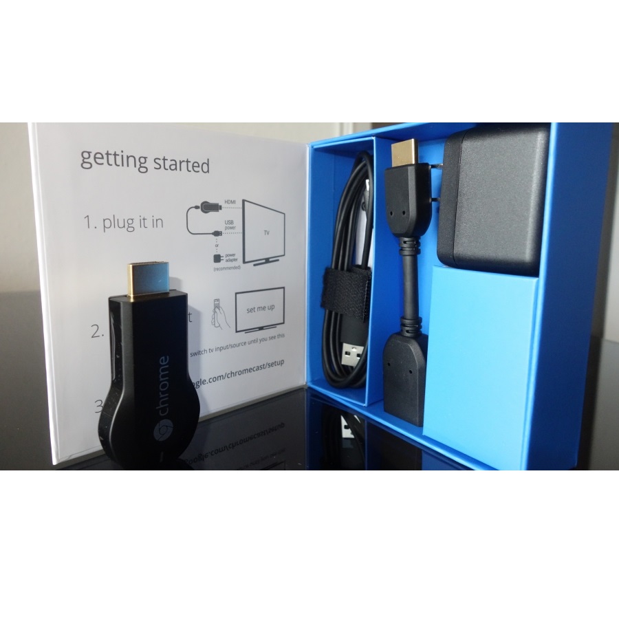 Google Chromecast - HDMI Streaming, Nonton di TV HD, Atur dari HP/Tablet