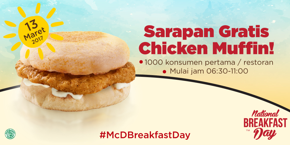 &#91;GRATIS&#93; #McDBreakfastDay McDonalds Bagi-bagi Sarapan GRATIS!