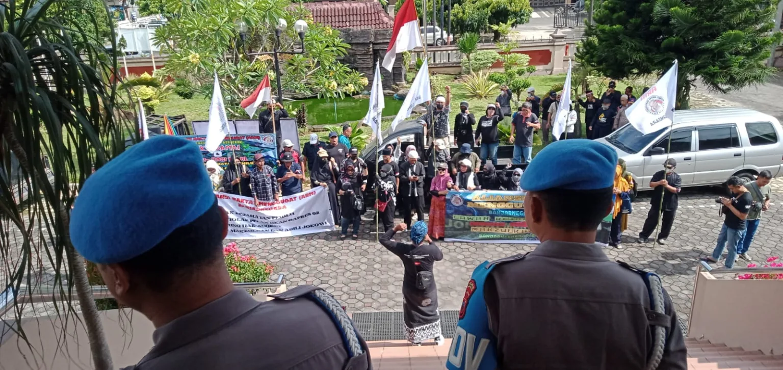 Aliansi Rakyat Menggugat Banjarnegara Kembali Turun ke Jalan, Tolak Hasil Pemilu 2024