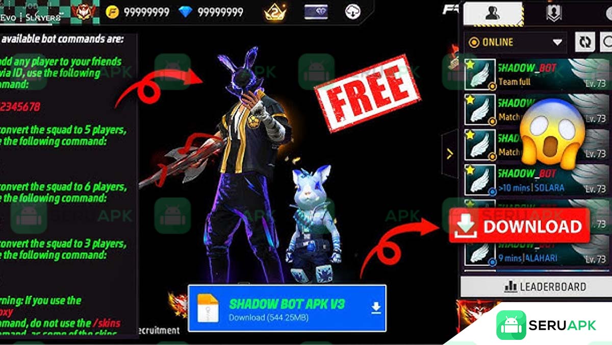 Shadow Bot v3 APK (Free Fire) Unduh versi terbaru Android