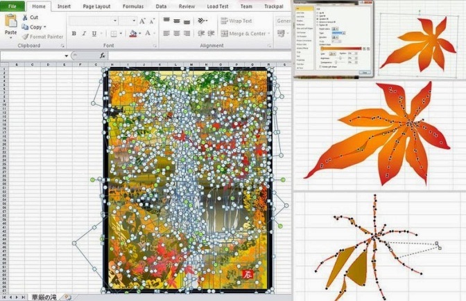 Hebat, Karya Seni ini dibuat hanya menggunakan Microsot Excel