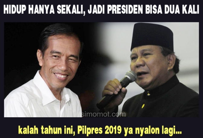 Tak Ada Lagi Black Campaign Jokowi Vs Prabowo,Ngadem Dulu Sama Meme Ini
