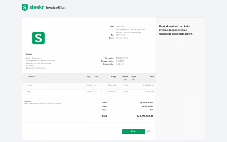 Cara Membuat Invoice Gak Pake Ribet dan Pastinya GRATIS, Masuk dulu gan, cobain !!