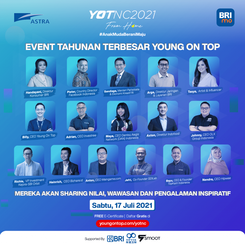 Young On Top National Conference (YOTNC) 2021 From Home, #AnakMudaBeraniMaju