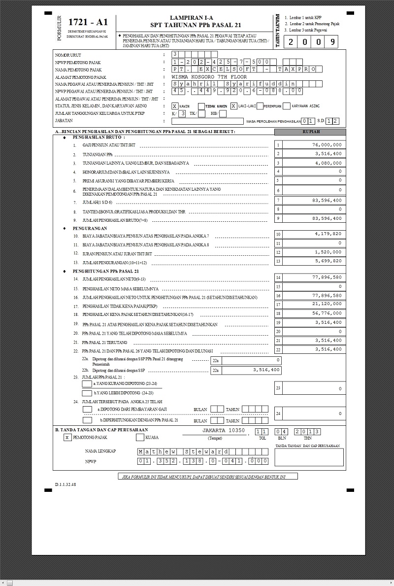 Software Pajak Murah, Taxcalc! 