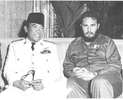 Sukarno dan Fidel kastro bekerjasama dalam Pembebasan Irian Barat