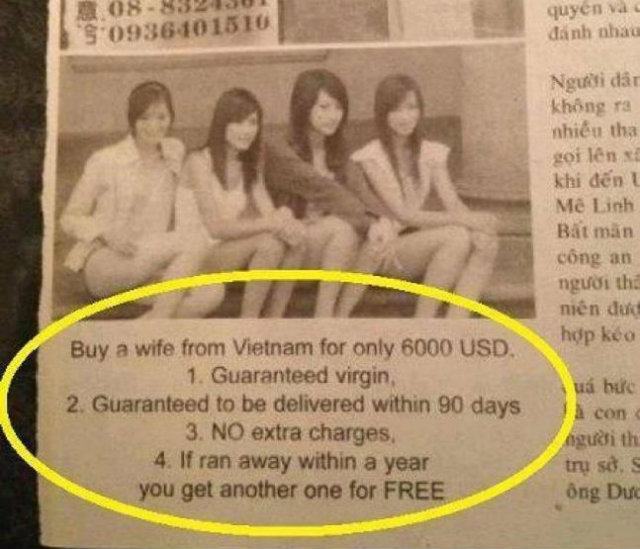 Miris! Para Perempuan Vietnam Dijadikan Barang Jualan di Toko Online