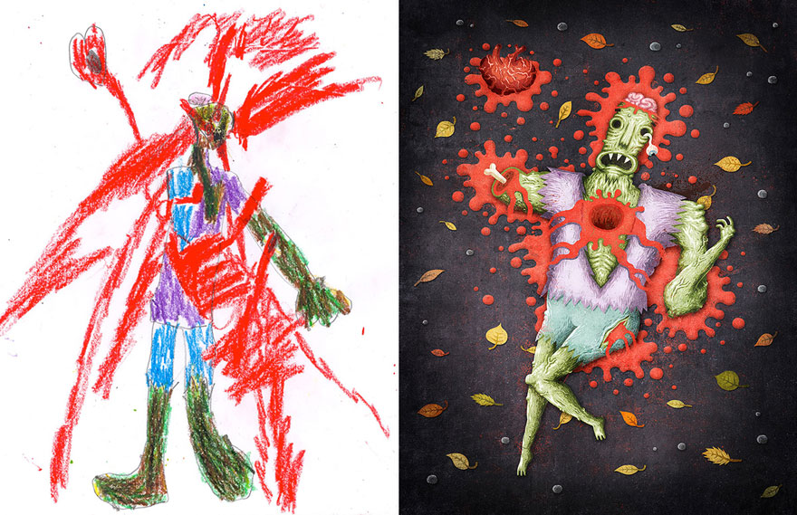 Keren ! Gambar Anak Kecil Diubah Menjadi Menarik
