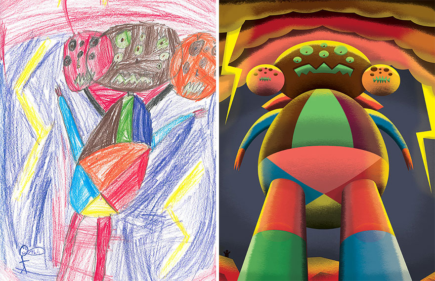 Keren ! Gambar Anak Kecil Diubah Menjadi Menarik
