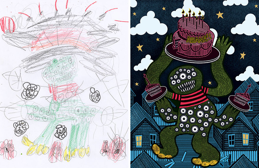 Keren ! Gambar Anak Kecil Diubah Menjadi Menarik