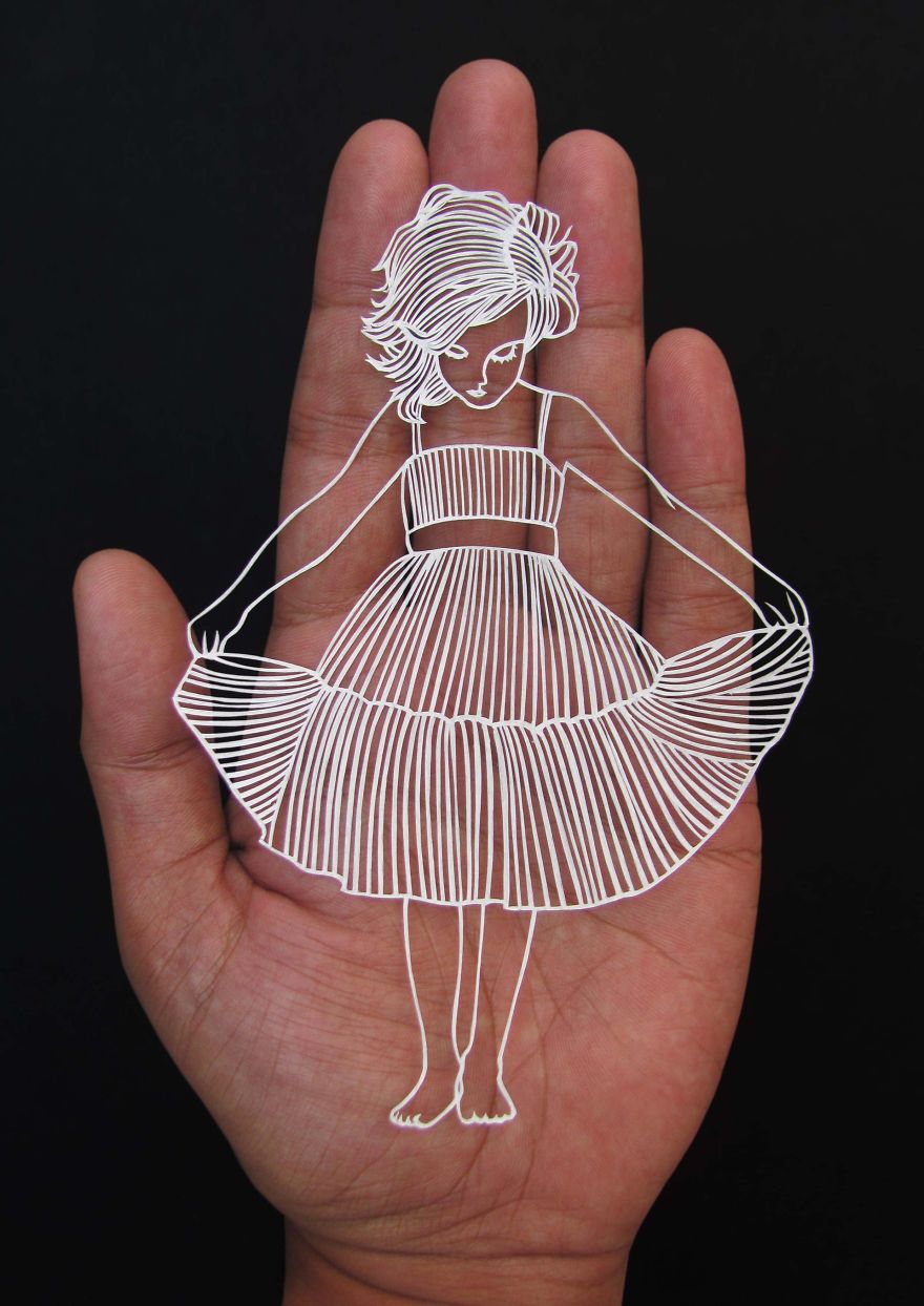 &#91;Skill Tingkat Dewi&#93; Seni Paper Cut Super Detail dan Telaten