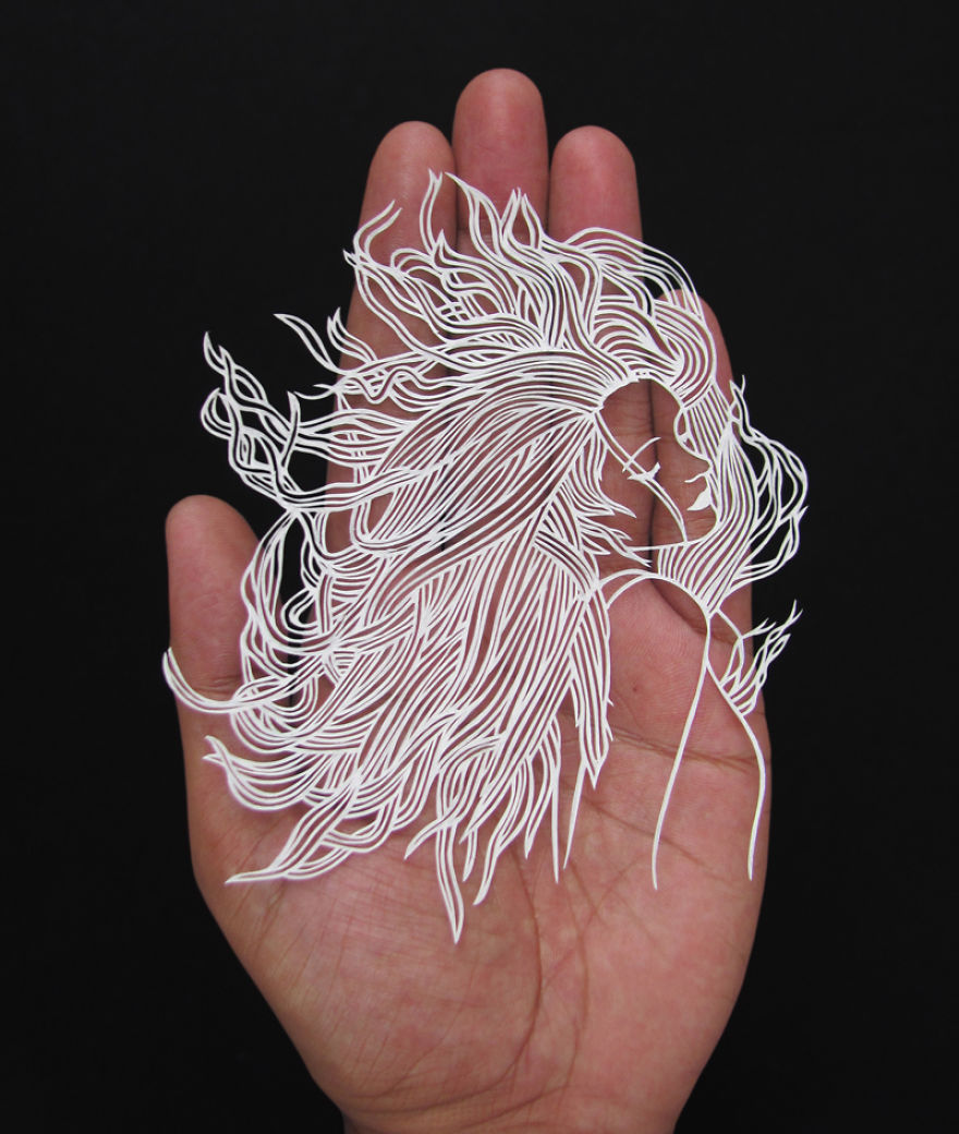 &#91;Skill Tingkat Dewi&#93; Seni Paper Cut Super Detail dan Telaten