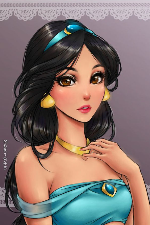 Bagaimana Jika &quot;Princesses&quot; Disney Digambar Seperti Anime ?