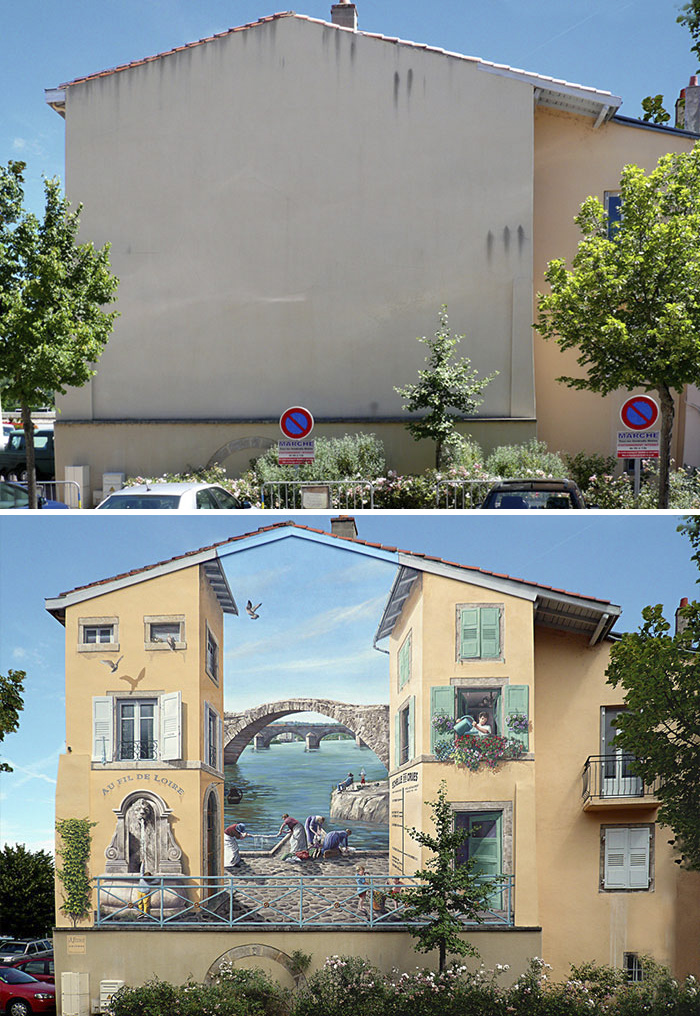 Foto-Foto Mural yang Mengecoh Mata Karya Seorang Seniman Prancis