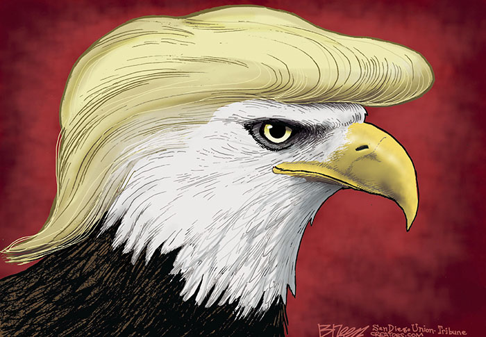 40 + illustrasi gambar ketika Donald Trump menjadi presiden