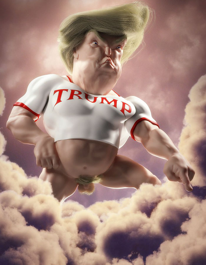 40 + illustrasi gambar ketika Donald Trump menjadi presiden
