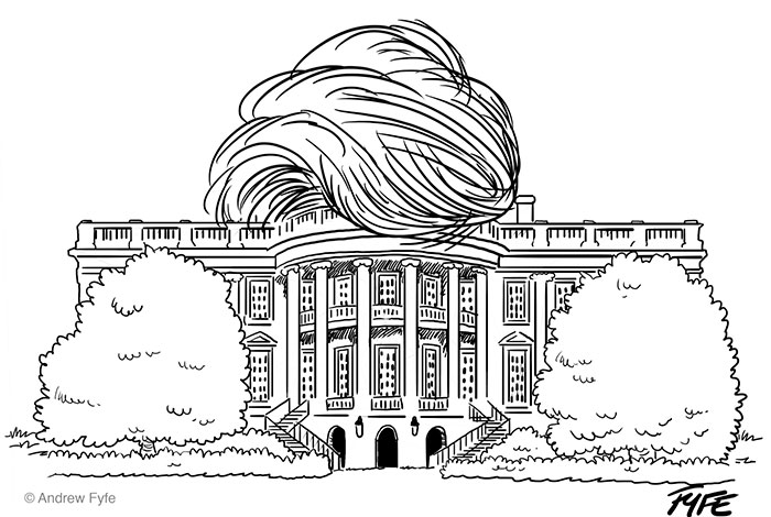 40 + illustrasi gambar ketika Donald Trump menjadi presiden