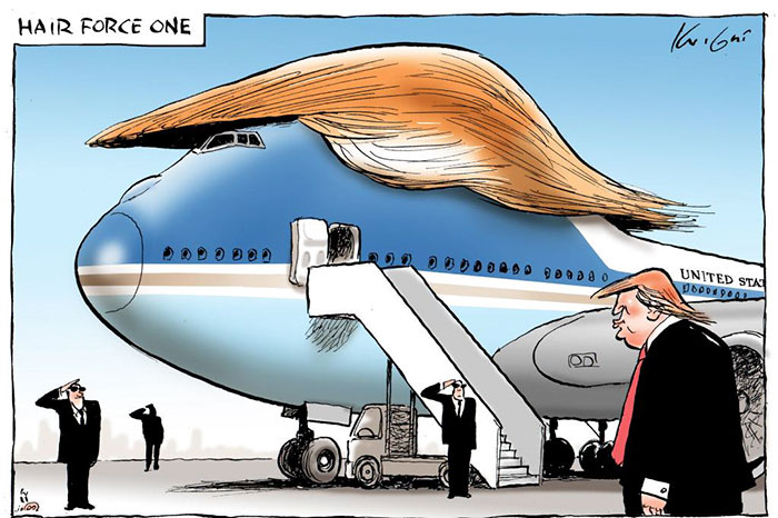 40 + illustrasi gambar ketika Donald Trump menjadi presiden